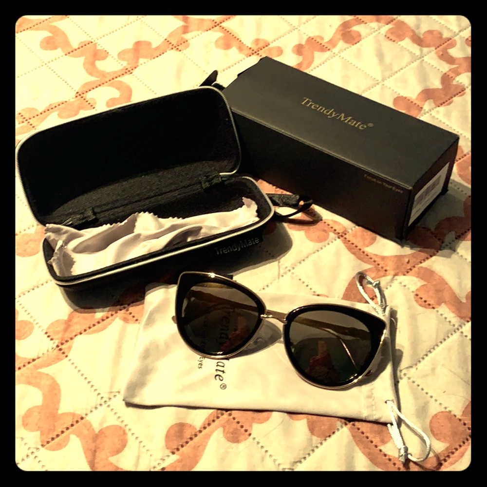 Black and gold sunglasses